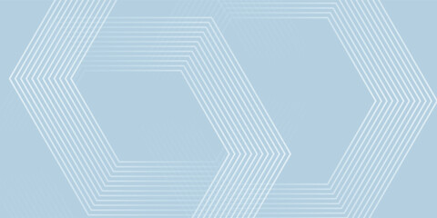 Wall Mural - Abstract hexagon lines on gray background. Geometric stripe line art design vector eps10
