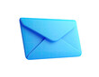 © gerdakut - A 3D rendering of a light-blue, closed envelope floating in the dark