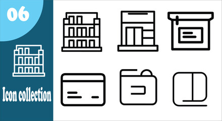 set of vector icons for web design