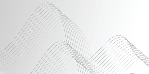 Wall Mural - White background with minimal wave line overlay. vector illustration eps10