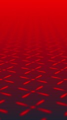 Red abstract geometric pattern with repeating shapes on a gradient background