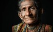 © musa - Intimate Portrait of an Elderly Woman with Deep Wrinkles and Serene Eyes.