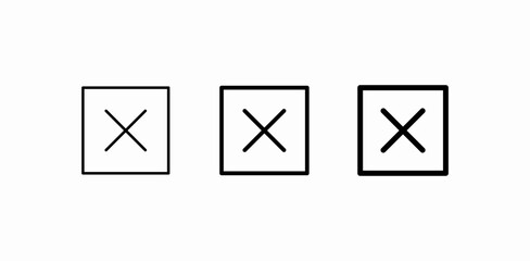 close exit button icon sign vector
