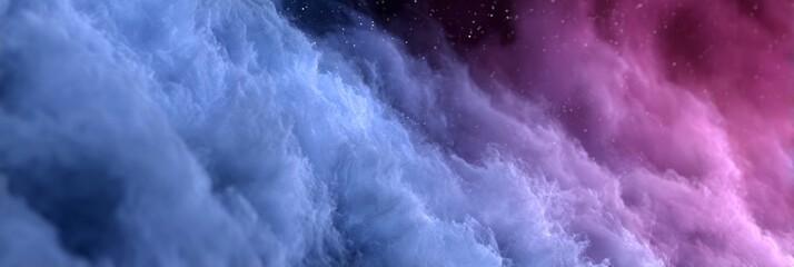 Wall Mural - Nebulaic Abstraction A Mesmerizing Cosmic Dance of Colorful Clouds and Ethereal Light in Space