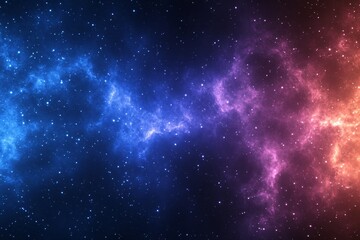 Wall Mural - Stunning Cosmic Nebula in Deep Space with Vibrant Colors and Mysterious Dark Background Display