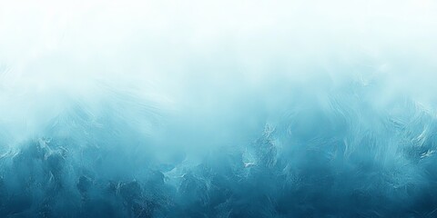 Wall Mural - Delicate Cyan Distortions with an Abstract Icy Pattern and Gradient Turquoise Background Effects