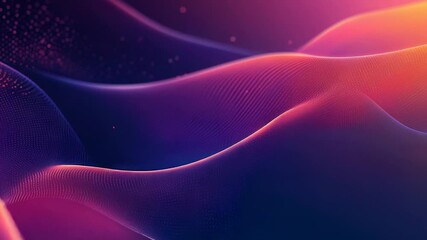 Wall Mural - Glowing digital wave particles forming abstract background