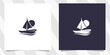 © euforia - sailing yacht silhouette logo design