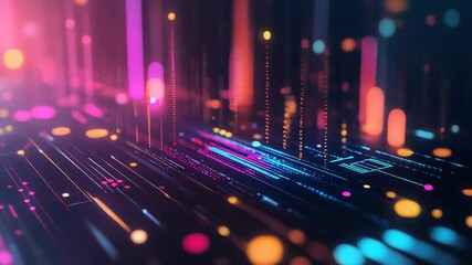 Digital network connecting data lines, transferring information
