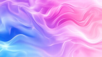 Canvas Print - Vibrant Wavy Abstract Background with Gentle Gradients and Soft Color Spectrum Flowing Smoothly.