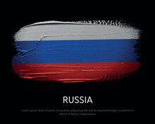 Russische Tafelvlag 15x10 Cm – Polyester Met Zwarte Voet En Stok – AZ FLAG