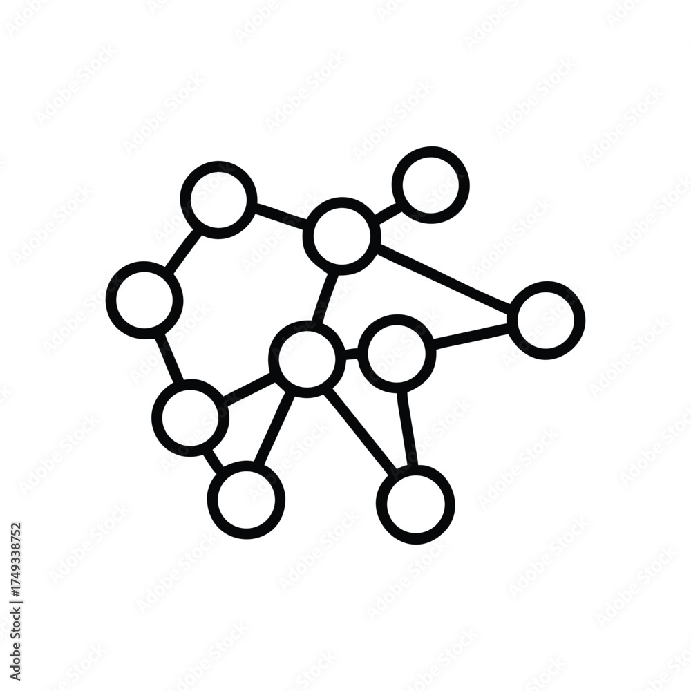 Network Graph Icons: Essential Vector Designs, Connections, and SEO ...
