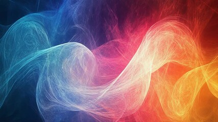 Wall Mural - Abstract flowing energy waves color gradient background