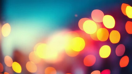 Wall Mural - Abstract bokeh lights creating festive sparkling background