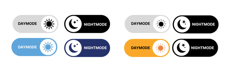 day night switch toggle - dark mode, light mode switch button.