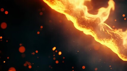 Wall Mural - Abstract fire energy with sparks and bokeh effect