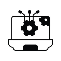 App Development icon with white background vector stock illustration