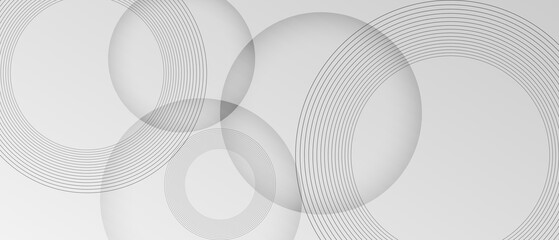Canvas Print - 
abstract background modern design minimalist circle geometric wallpaper pattern digital gradient tech clean vector texture shape white futuristic technology smooth layout contemporary element artisti