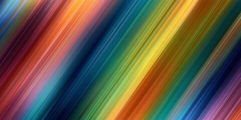 Wall Mural - Colorful Diagonal Stripes in Gradient Pattern with Vibrant Hues of Rainbow Shades for Abstract Background or Design Use