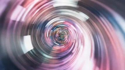 Wall Mural - Abstract digital tunnel creating a colorful light vortex