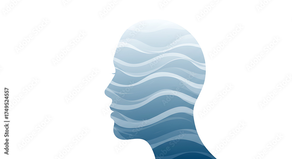 World Mental Health Day , It’s Okay to Not Be Okay Stock Illustration ...