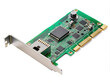 © Sayem - Close-up detail of a network interface card electronic component with connector port