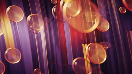 Wall Mural - Abstract Golden Bubbles Background Modern Luxury Design