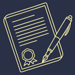 © SiyamBin - High quality photo of a document with a seal and pen ready for signing vector