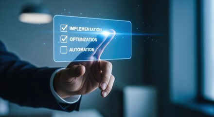 Implementation optimization automation combine with development and progress for remarkable growth and advancement