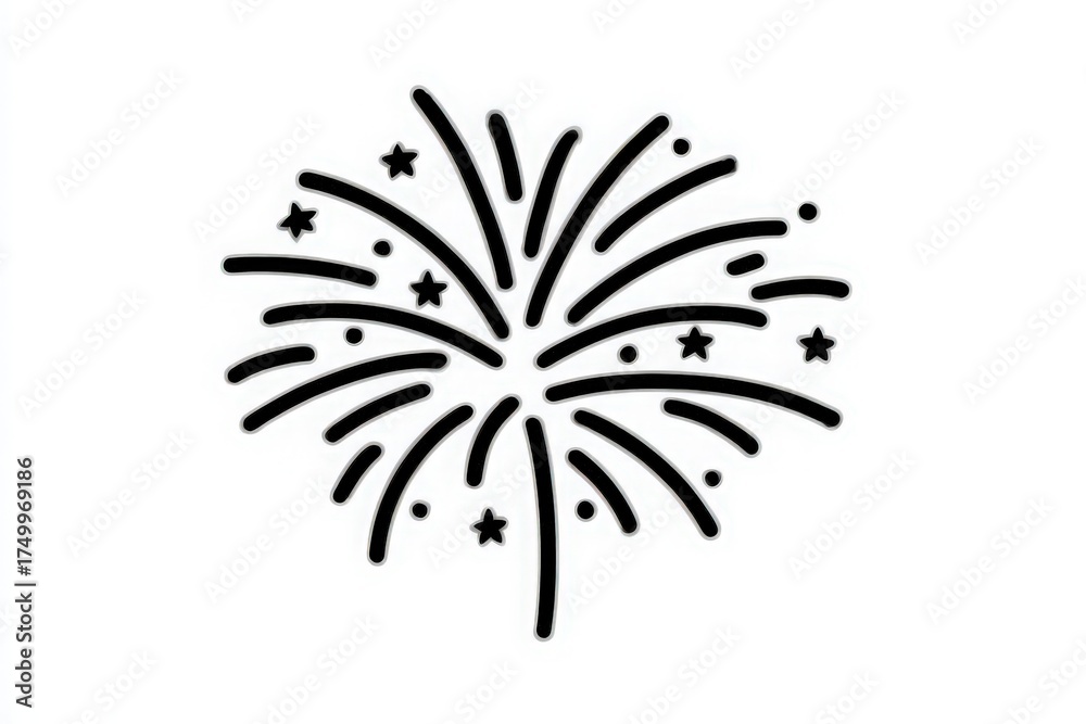 Fireworks light up the night sky, creating a stunning display of vibrant colors and patterns. The celebration fills the air with excitement, marking a special event.