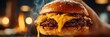 © Максим Зайков - burger hamburger cheeseburger cheese background white food sandwich single isolated delicious. gourmet burger hamburger cheeseburger meat cheddar bun bread closeup bbq appetizing barbecue american big