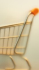 Wall Mural - Blurred shopping cart mobile wallpaper
