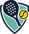 © Elexander Thorne - Minimalist logo for a padel club, with a stylized racket and ball for a modern and dynamic look.