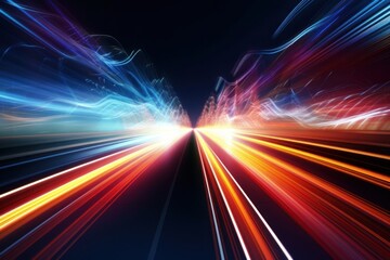 Wall Mural - Light Trail Futuristic light backgrounds futuristic.