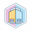 © Jordan - Elegant Hotel Icon in Thin Flat Design