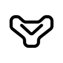 Abstract shape vector design element outline illustration graphic art symbol icon logo sign creative artistic 100