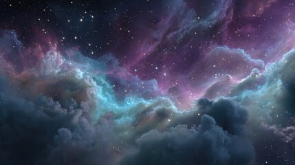 Wall Mural - Nebula cloud space astronomy universe.