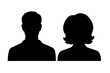 © Different Images - Silhouette of a man and woman isolated on transparent background