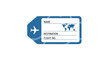 © Inisini - Stylized Illustration of a Luggage Tag for Air Travel and Global Journeys