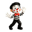© Rawpixel.com - PNG Whimsical mime cartoon character