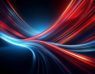Wall Mural - Hints: The image features flowing lines with a gradient of colors.

Abstract depiction of energy flows, showcasing dynamic, vibrant lines. Colors create a sense of motion and depth in the design. A fl
