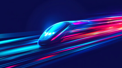 Wall Mural - High-Speed Train Futuristic Technology