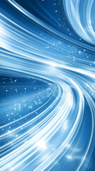 Wall Mural - Abstract Digital Flowing Lines Background