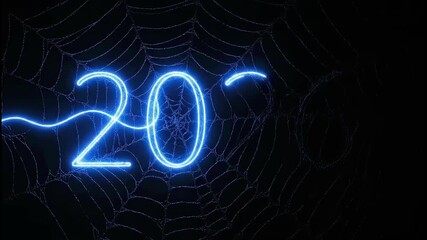 Wall Mural - new year 2026 spider web