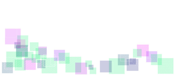 Wall Mural - Abstract white background of colorful squares.