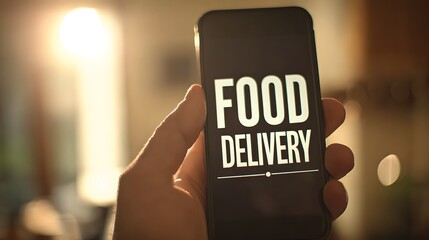 Online Order and Takeaway Concept Background