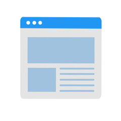 website template or browser window layout.