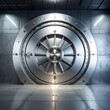© Apel - Large, imposing metal vault door in a secure room