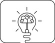 © Volodymyr - Idea creative banner sign different Light bulb icon. Innovation symbol and creative concept. Vector illustration