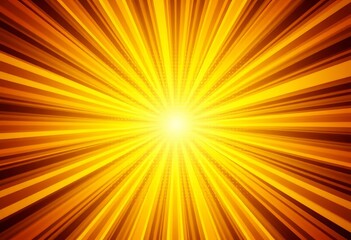 Wall Mural - Abstract sunburst background with yellow halftone dots, bright rays ,  dotted,  abstract